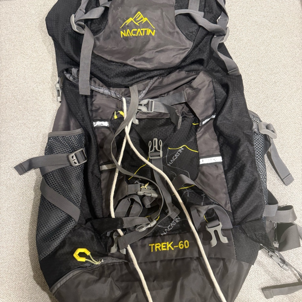 Macpac Trek-60 Black and Gray Backpack